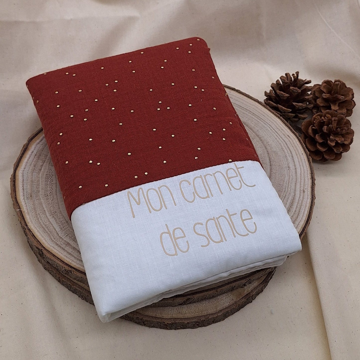 Carnet de santé _ Tomette à pois